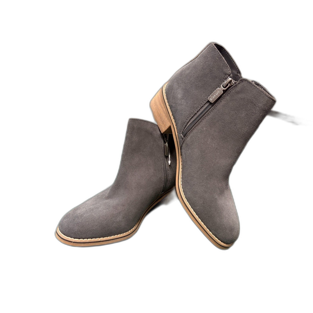 Blondo "Liam" Waterproof Dark Grey Suede Ankle Booties